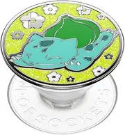PopSockets Phone Grip with Expanding Kickstand, Pokemon PopGrip - Enamel Bulbasaur Nap