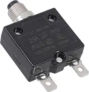 SOLUSTRE Versatile 50v Dc 125-250v Ac Circuit Breaker Marine Car Auto Thermal Generator 25a Manual Reset