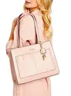 GUESS Elmore TOTE BAG LARGE HANDBAG Rose Pink Logo AUTHENTIC Brand New with Tags