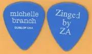 Michelle Branch 2002 Zinged By ZA Tour Dunlop Color Series Blue Guitar Pick