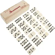 Dominoes for Boys and Girls Adults Set of Standard Wooden Dominoes for Family Gatherings Board Games