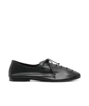 leather loafers 40 BLACK