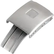 [ALAGPNPMZH] T013 T048 Rubber Strap Double Push 20mm Silver Black Solid Stainless Steel Unfolding Adjustable Buckle Clasp