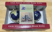 gemstone world globe blue color 4"(110mm) diameter bookend BEST PRICE AVAILABLE