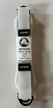 Crocs Turbo Straps Pearl X-Small Replacement Hook-and-Loop for Croc Back