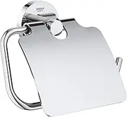 Essentials Toilet Paper Holder with Cover, Starlight Chrome