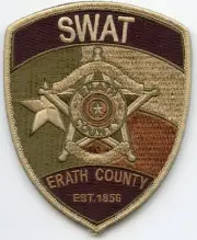 ERATH COUNTY TEXAS see the back of this patch SWAT SHERIFF POLICE PATCH