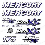 Fits Mercury 175hp Optimax ProXS Decal Kit - Sapphire Blue