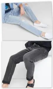 Mens Original Use 30 x 32 distressed & Faded Slim taper pants 5 pocket jeans