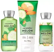Bath & Body Works Signature Collection Cucumber Melon Gift Set ~ Body Cream ~...