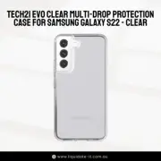 Tech21 Evo Clear Multi-Drop Protection Case for Samsung Galaxy S22 - Clear