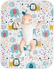 DAWNTREES Baby Waterproof Bed Pad,80×100cm Washable & Reusable Mattress Protector for Bed Wetting & Incontinence, Soft & Absorbent Underpad for Babies, Toddlers, Kids & Adults