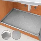 34"X22"Under Sink Mat Waterproof Silicone Kitchen Drawer Shelf and Cabinet Liner