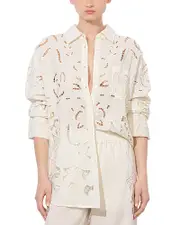 Alice and Olivia Finely Laser Cut Shirt