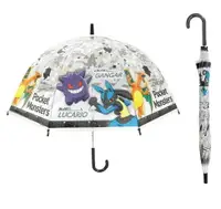在飛比找樂天市場購物網優惠-【日本J'S PLANNING】寶可夢透明雨傘 兒童自動傘 