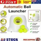 Auto Dog Ball Launcher Thrower Automatic Tennis Fetch Throwing Machine +3 Ball