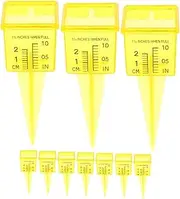 Toddmomy Garden Water Gauge 10pcs Sprinkler Rain Gauge Wide Mouth Rainfall Measuring Cup Outdoor Plastic Precise Measurement