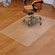 Clear Chair Mat for Hardwood Floor - 120x90CM Heavy Duty Desk Chair Mats for Office Chair - Transparent Computer Floor Mat Office Home Floor Protection Mat for Wood/Tile