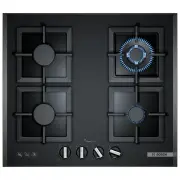 Bosch Series 6 Gas cooktop 60 cm Tempered Glass, Black PPH6A6B21A
