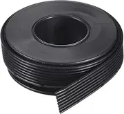 uxcell 20AWG Silicone Ribbon Cable 8Pin 20 Gauge Flat Cable Flexible Silicone Wire 1.5m/4.9ft Black Stranded Tinned Copper Wire for Model Plane, Model Car, Electric Appliance
