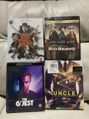 4k Bluray Lot 4 Movies Man from UNCLE Rio Bravo The Guest Once Upon Time West