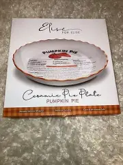 Elise for Elise Ceramic Pie Plate Pumpkin Pie