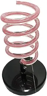 Hair Dryers Holder Accessory,Neatly Gifts Bathroom Hair Tool Organizer Rack Spiral Salon Styling Station for Hotel Barbershop , Pink