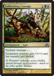 MTG Magic - Unflinching Courage - Dragon's Maze - Uncommon - Foil Played