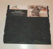 SPIDER WEB LACE STYLE GOTH HALLOWEEN TABLE COVER MANTEL RUNNER 13"X72"