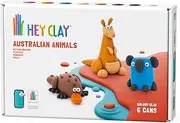 Hey Clay Australian Animals: Koala, Kangaroo, Platypus - 3 Characters Set - Colourful Modelling Kids - Air-Dry Clay Set 6 Cans and Fun Interactive Instructions