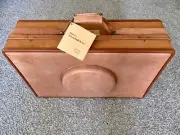 Vintage 1960s Hartmann Belting Leather Suitcase w/Hat Compartment: NEW w/Tags!