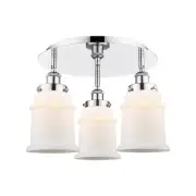 Innovations Lighting 916-3C-11-18 Canton Flush Canton 3 Light - White
