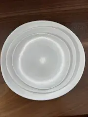 Set Of 3 Robert Gordon Potters Collection Porcelain Organic Coupe Plates NEW