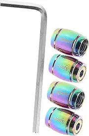 Alipis 4pcs Vibrant Auto Tire Valve Stem Caps Stylish Motorcycle Vehicle Tire Protection Unique Design for Enhanced Aesthetics