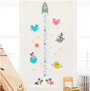 Kids Height Chart Wall Stickers Mickey Growth Measurement Ruler Removable Decal