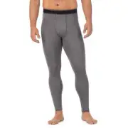 Cuddl Duds Mens Midweight Lite Compression Performance Base Layer Pants Gray XL