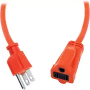 Watson 100 ft AC Power Extension Cord 16 AWG (Orange)