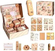 Stationery Set - Capybara Pencil Case for Kids,School Supplies Cute Stationery for Kids, Include Pencils, Notebooks, Sticky Notes, Stickers, and More