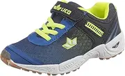 Lico Unisex Kid's Barney Vs Multisport Indoor Shoes, Blue (Blue/Schwarz/Lemon Blue/Schwarz/Lemon)