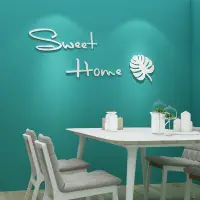 在飛比找蝦皮購物優惠-☢۰北歐風home英文字母3d立體墻貼紙臥室餐廳客廳沙發電視