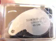 New Fast-Fix LED 6-Shaped Jewelry Magnifier Illuminated Loupe 40X-25MM