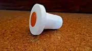 New Kimble PTFE Teflon Color-Coded Orange Size 34 Flathead Stopper D3