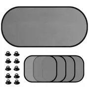 5 PCS Car Side Rear Window Screen Mesh Sun Shade Cover Windshield Sunshade