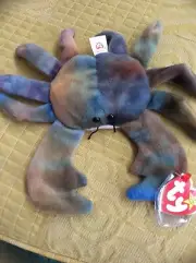 New TY Claude The Crab Original Beanie Baby PVC Pellets