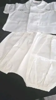 Genuine Mid Century Vintage Baby Boy Outfit Shirt & Overall Style Bloomers BNWT
