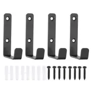 3" Snowboard Wall Mount Clips, 4Pcs Surfboard Skateboard Display Stand, Black