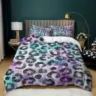 Colorful Leopard Print Duvet Cover Doona Cover Double Queen Bedding Quilt Cover