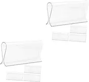 GETAJGHSD 4pcs Roller Blind Grips Transparent Shutter Blind Pulls Curtain Clips Easy to Use Accessories for Home Office and Hotel Smooth Edges Lightweight Design