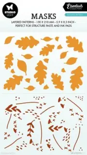 Studio Light Essentials 5.9"X8.25" Stencil-Nr. 221, Autumn Pattern SMASK221