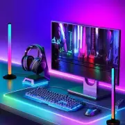2 x RGB LED Desk Corner Lamp ,41CM Dimmable Modern Mood Lighting Lamp with Remot